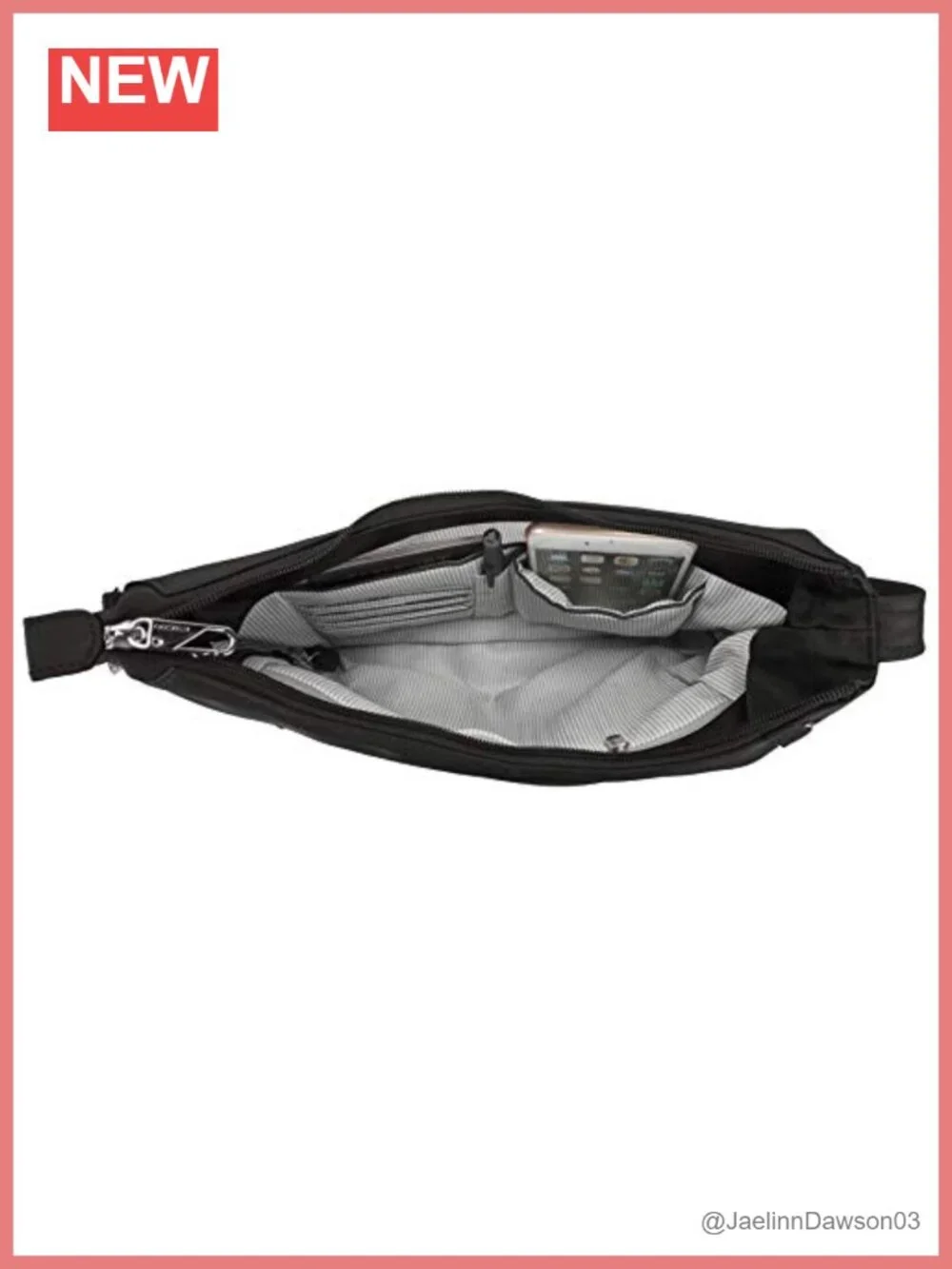 Anti-Theft Tailored Hobo Bag with RFID Blocking and Slash-Resistant Nylon